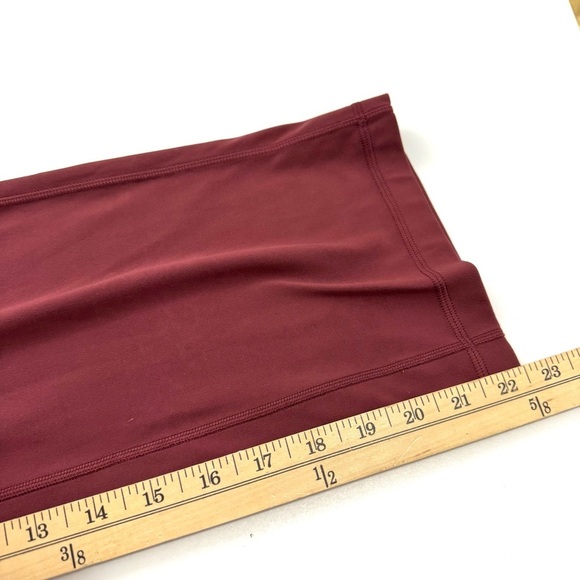 Lululemon Align Super High Rise Wide Leg Crop 23" Yoga Pants Mulled Wine Sz 2 - Picture 12 of 16